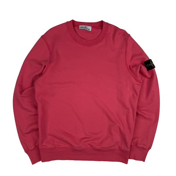 Stone Island 2023 Magenta Cotton Crewneck Jumper - Medium