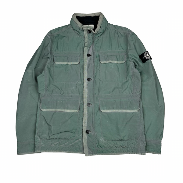 Stone Island 2012 Green Liquid Reflective Field Jacket - XL