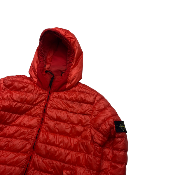 Stone Island 2016 Red Garment Dyed Puffer Jacket - XL
