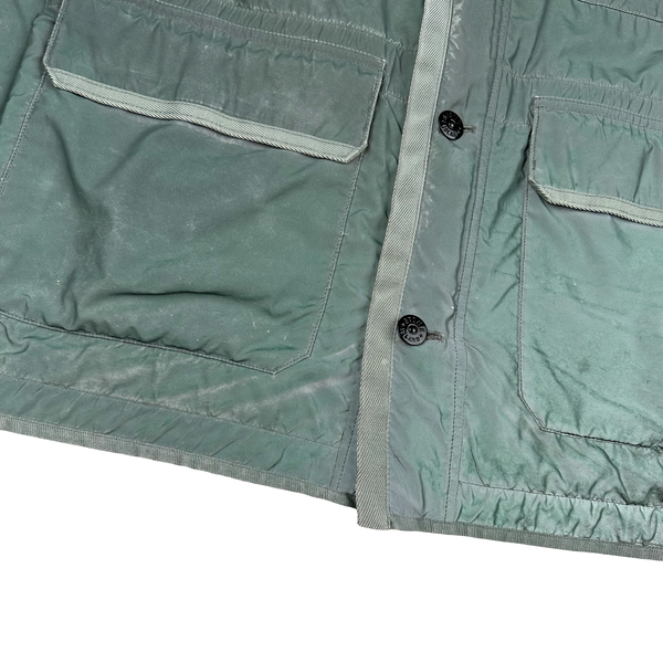 Stone Island 2012 Green Liquid Reflective Field Jacket - XL