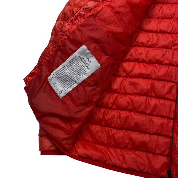 Stone Island 2016 Red Garment Dyed Puffer Jacket - XL