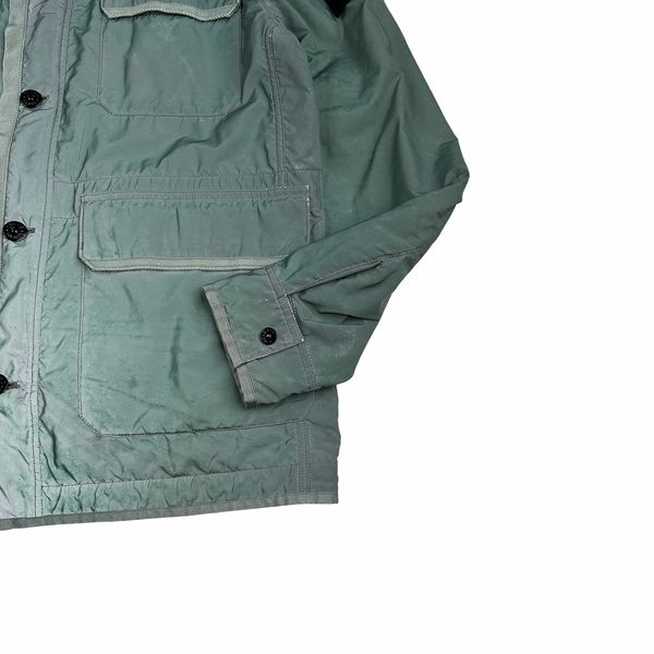 Stone Island 2012 Green Liquid Reflective Field Jacket - XL