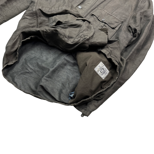 CP Company 2005 Brown Mille Miglia Goggle Jacket - XL