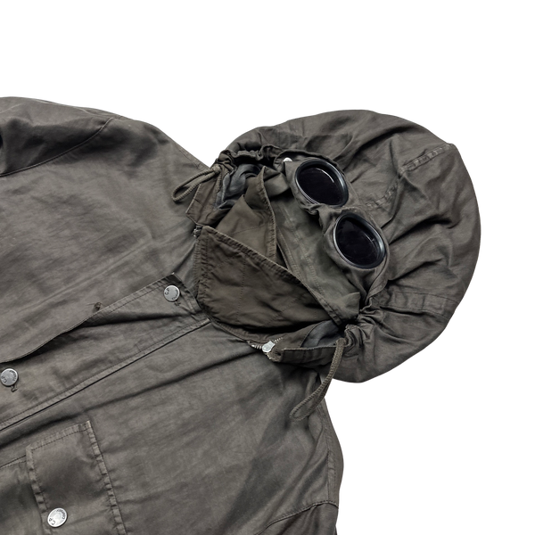 CP Company 2005 Brown Mille Miglia Goggle Jacket - XL