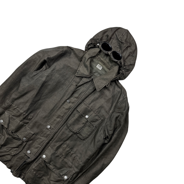 CP Company 2005 Brown Mille Miglia Goggle Jacket - XL