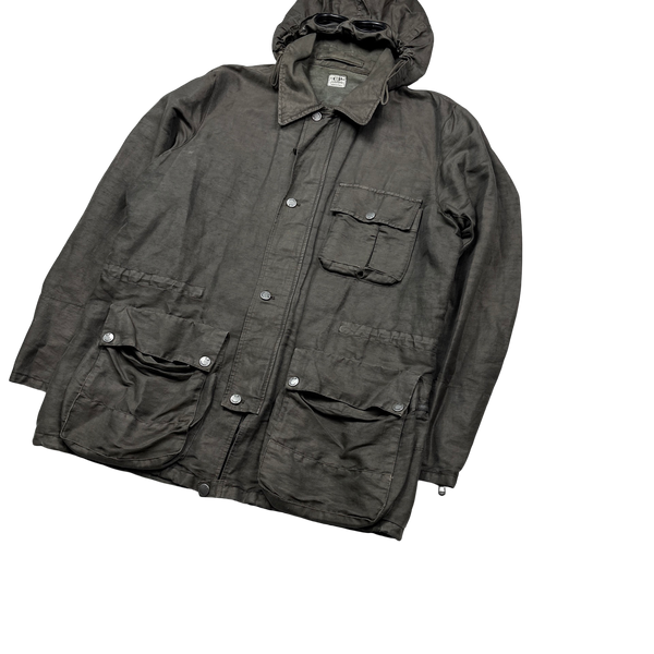 CP Company 2005 Brown Mille Miglia Goggle Jacket - XL