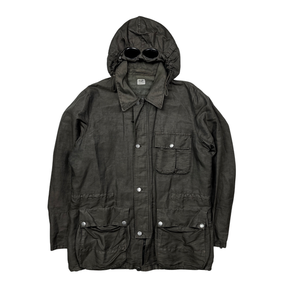 CP Company 2005 Brown Mille Miglia Goggle Jacket - XL