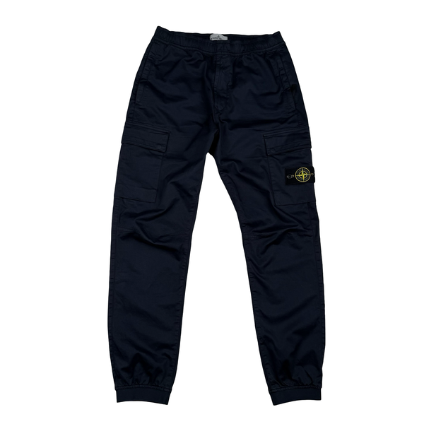 Stone Island 2022 Navy RE T Cargo Trousers - 32" (Medium)