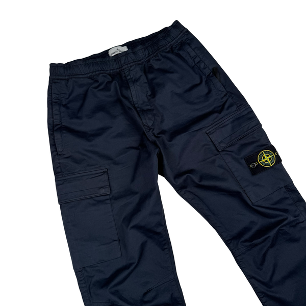 Stone Island 2022 Navy RE T Cargo Trousers - 32" (Medium)