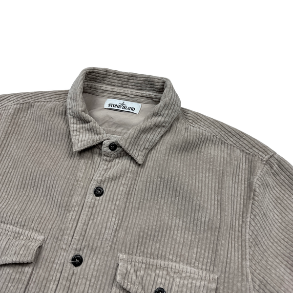 Stone Island AW2020 Beige Jumbo Cord Shirt - XXL