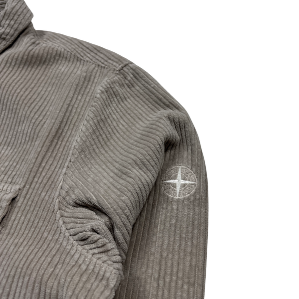 Stone Island AW2020 Beige Jumbo Cord Shirt - XXL