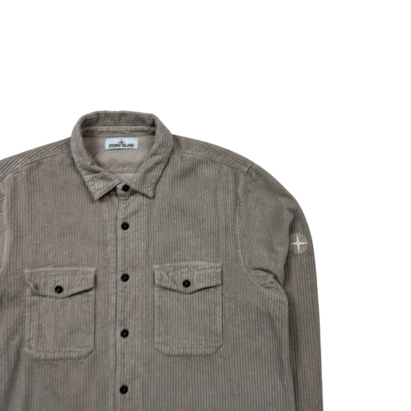 Stone Island AW2020 Beige Jumbo Cord Shirt - XXL