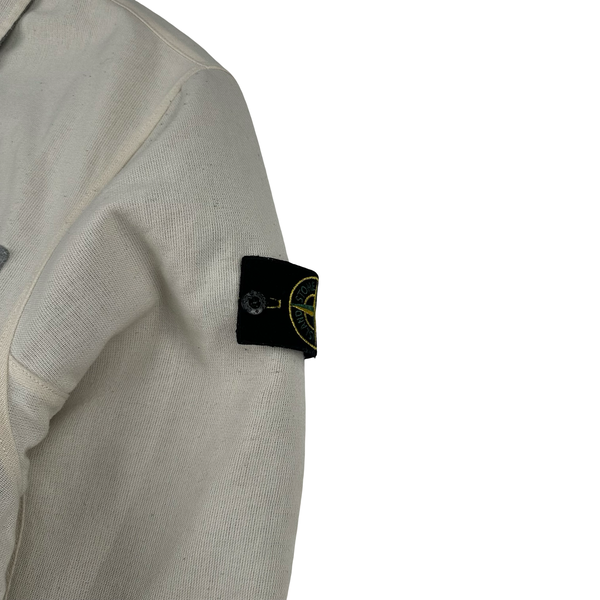 Stone Island 2003 Cream Heavyweight Lined Cotton Chore Jacket - XL