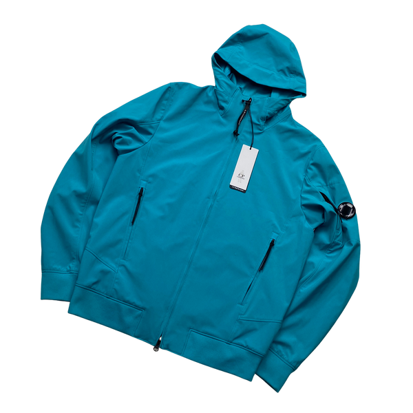 CP Company Light Blue Soft Shell Lens Viewer Jacket - Medium