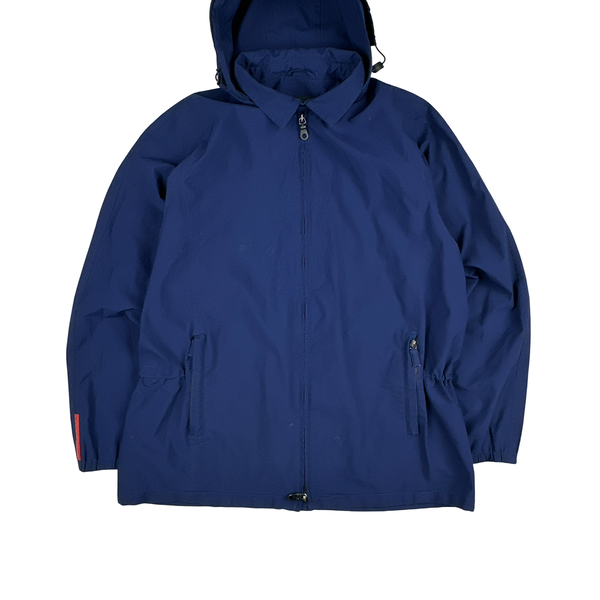 Prada Navy Nylon Red Tab Goretex Jacket - XXL