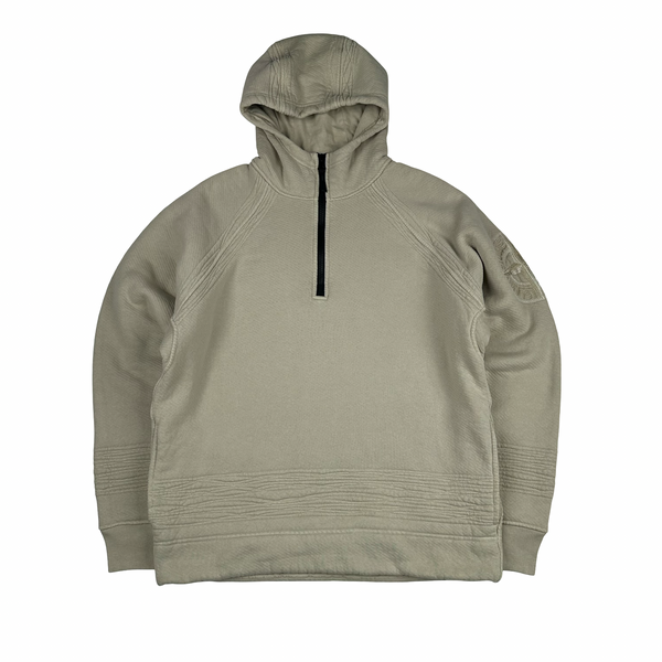 Stone Island 2022 Heavyweight Spellout Thick Hooded Cotton Jumper - Large