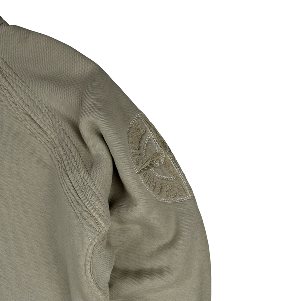 Stone Island 2022 Heavyweight Spellout Thick Hooded Cotton Jumper - Large