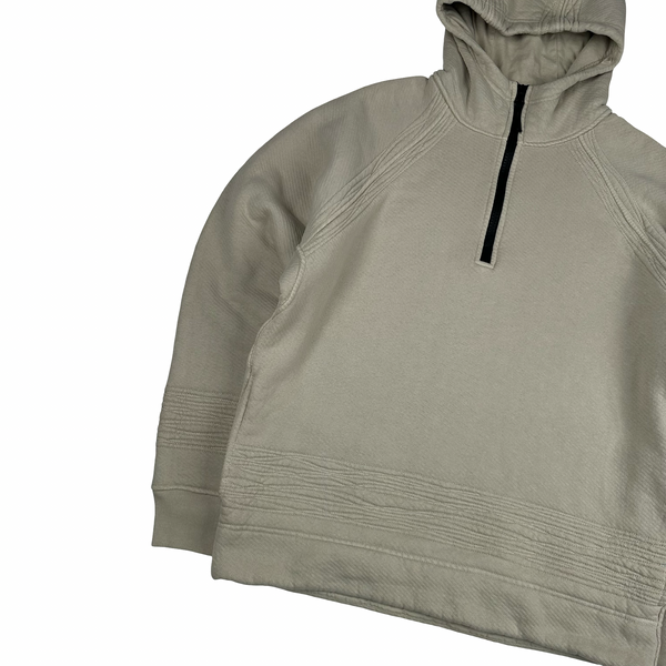 Stone Island 2022 Heavyweight Spellout Thick Hooded Cotton Jumper - Large