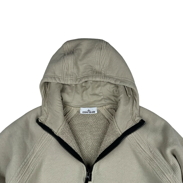 Stone Island 2022 Heavyweight Spellout Thick Hooded Cotton Jumper - Large