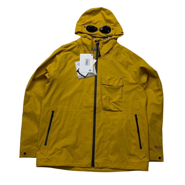 CP Company Goretex Infinium Yellow Goggle Jacket - Large