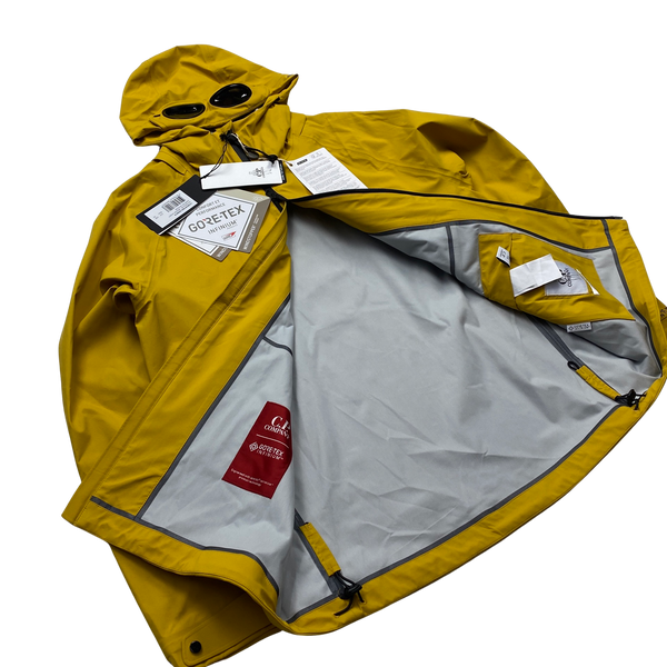 CP Company Goretex Infinium Yellow Goggle Jacket - Large