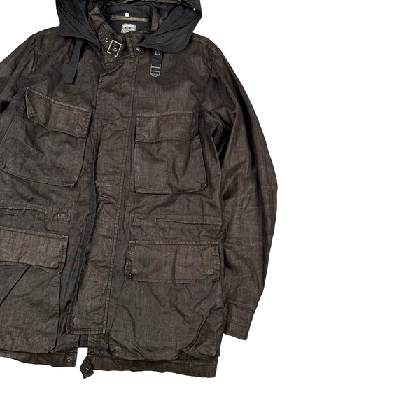 CP Company 2004 Vintage Lino Flax Goggle Jacket - Medium