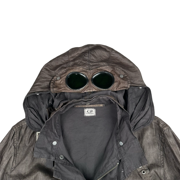 CP Company 2004 Vintage Lino Flax Goggle Jacket - Medium