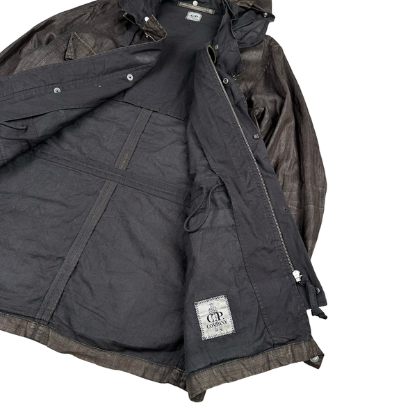 CP Company 2004 Vintage Lino Flax Goggle Jacket - Medium