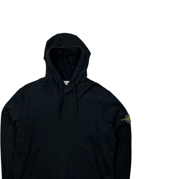 Stone Island 2020 Black Cotton Pullover Hoodie - XL