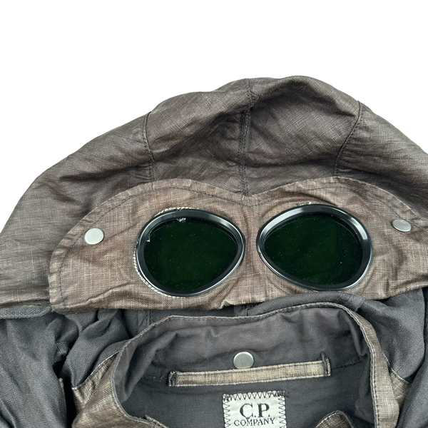 CP Company 2004 Vintage Lino Flax Goggle Jacket - Medium