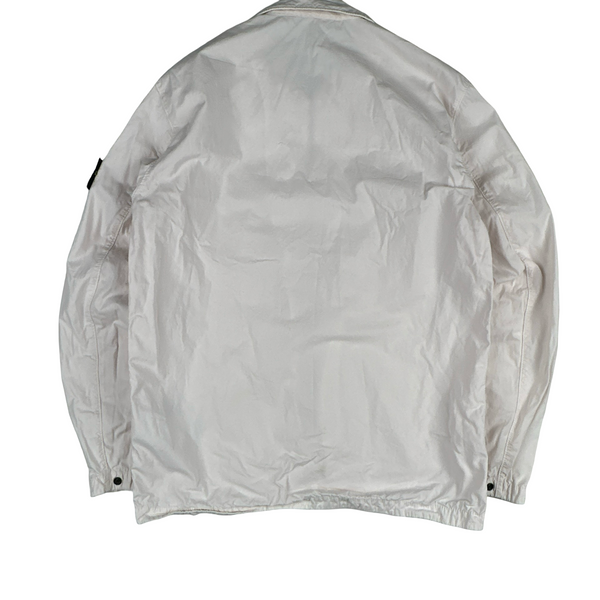 Stone Island 2019 Light Pink Cotton Overshirt - Large