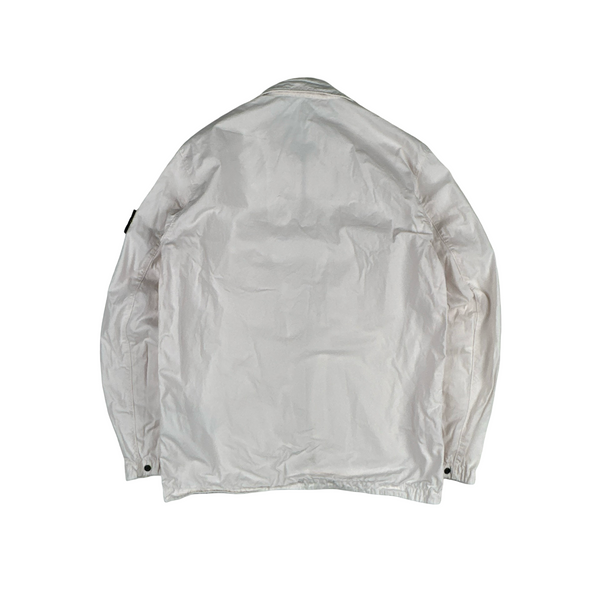 Stone Island 2019 Light Pink Cotton Overshirt - Large