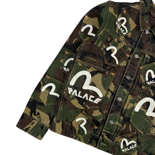 Palace x Evisu Type One Camo denim jacket - Small