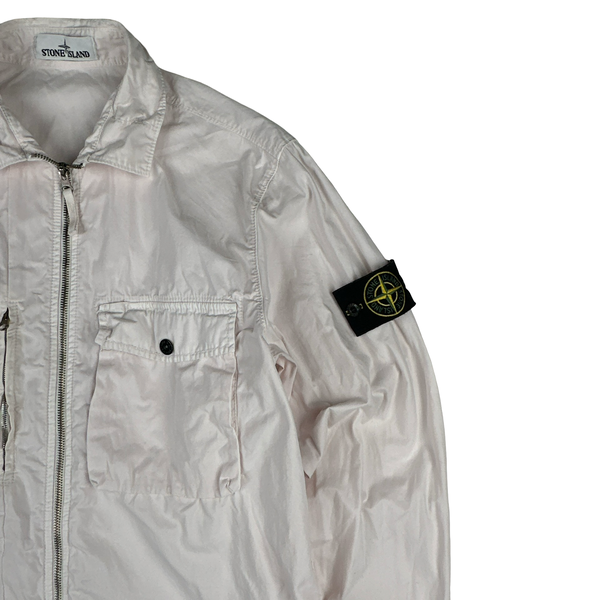 Stone Island 2019 Light Pink Cotton Overshirt - Large
