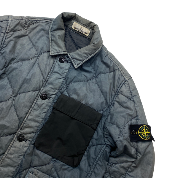 Stone Island 2017 Quilted Resin Poplin Jacket - Medium