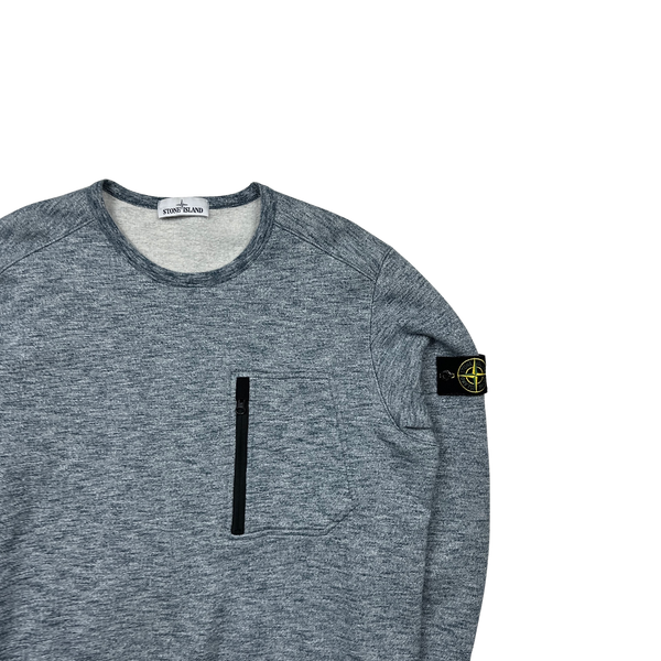 Stone Island 2018 Blue Marl Sweatshirt - XL