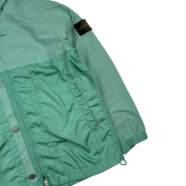 Stone Island 2024 Seagreen Polyester Tela David Light TC Jacket - Large