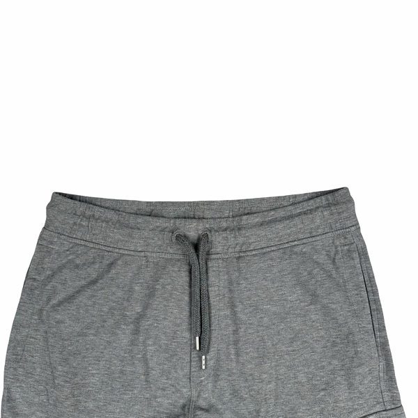 CP Company Grey Cotton Lens Viewer Shorts - Medium