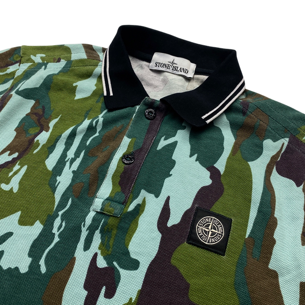 Stone island sales camo polo
