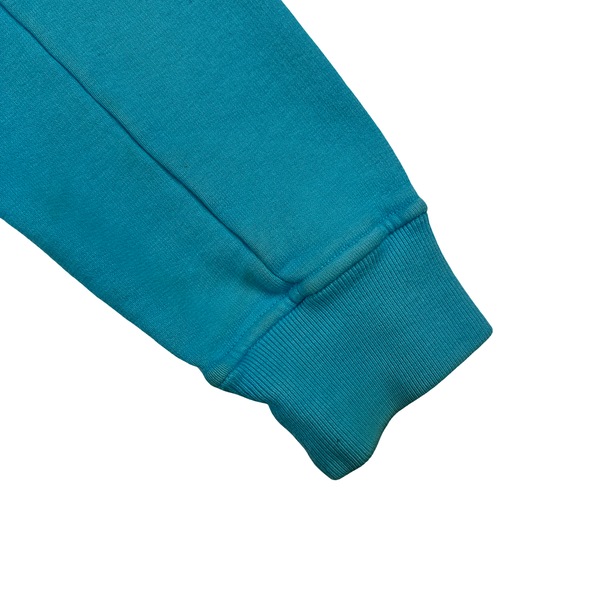 Stone Island 2015 Bright Blue Cotton Pullover Hoodie - Medium