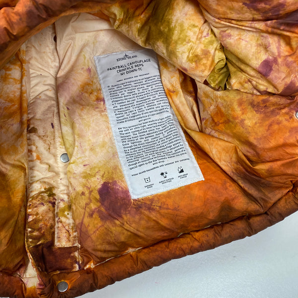 Stone Island x Supreme Paintball Camo Crinkle Reps Puffer Jacket - Small