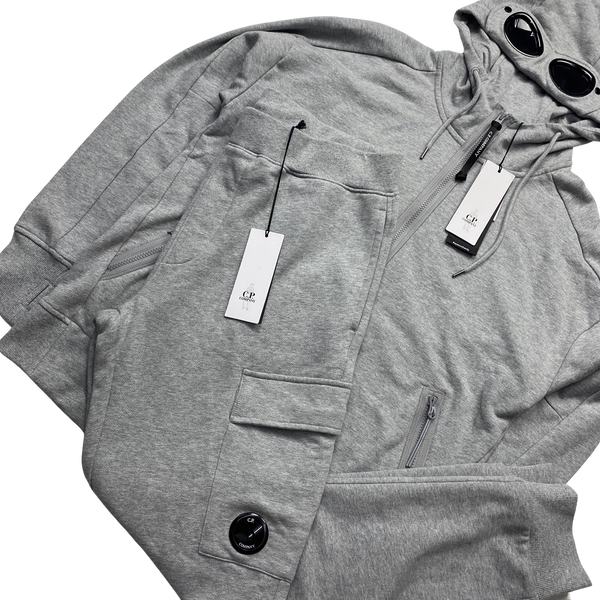 CP Company Grey Cotton Tracksuit Set - Large