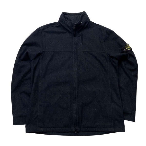 Stone Island 2014 Dark Navy Wool Overshirt - XL
