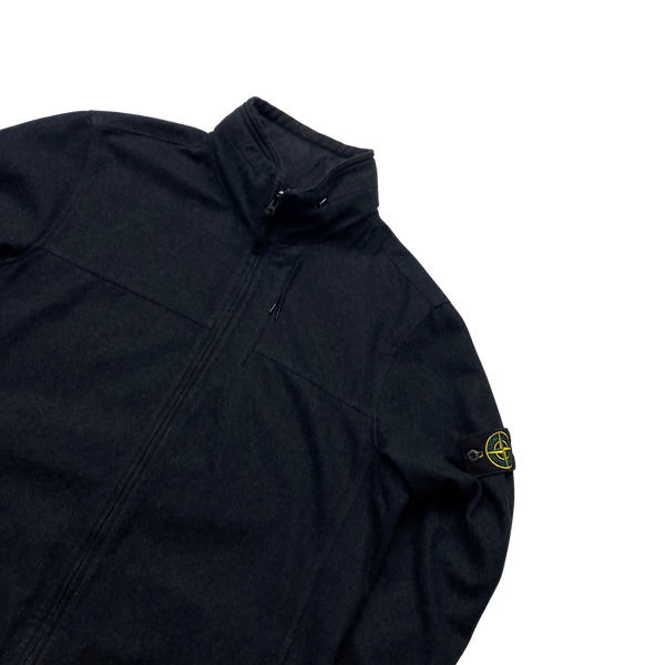 Stone Island 2014 Dark Navy Wool Overshirt - XL