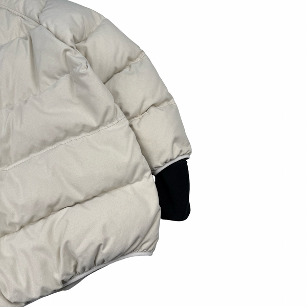 Stone Island 2015 Ivory Polypropylene Tele Puffer Jacket - Medium