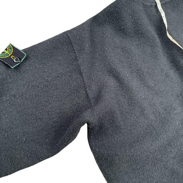Stone Island AW 1995 Vintage Wool Blend Zipped Neck Pullover Jumper - XXL