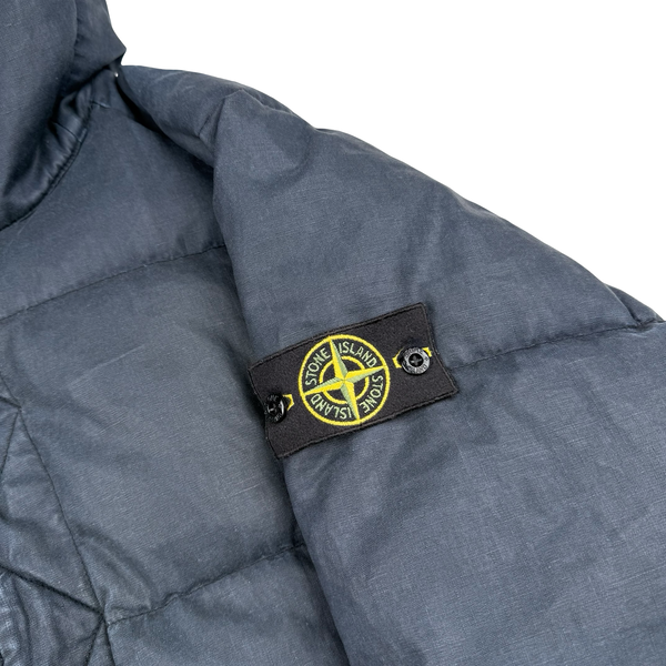 Stone Island 2019 Navy Lino Resinato Down -TC Puffer Jacket - XL