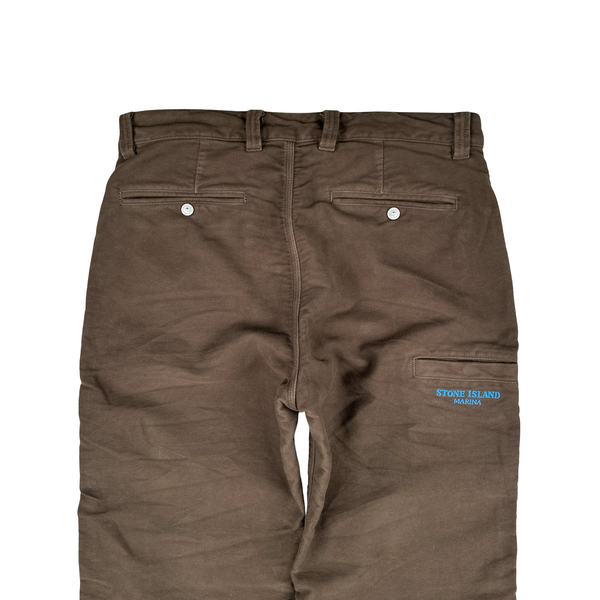 Stone Island Marina Moleskin Lo Fit Cotton Cargo Trousers - Medium