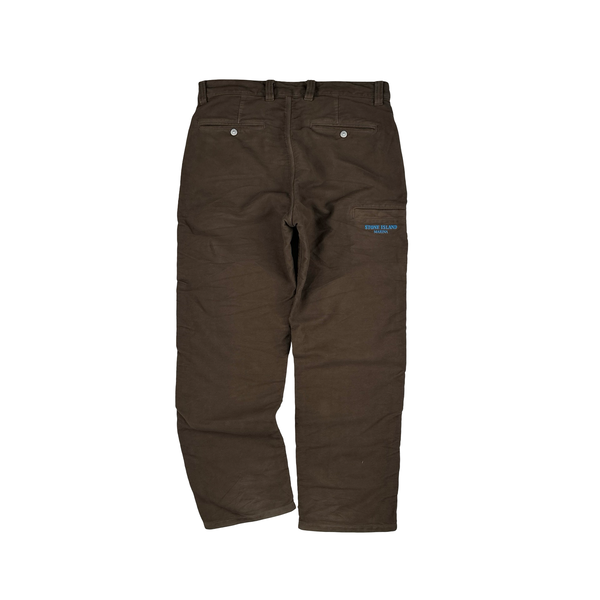 Stone Island Marina Moleskin Lo Fit Cotton Cargo Trousers - Medium