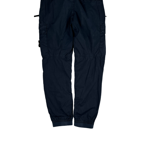 Stone Island 2022 Navy Re-T Fit Cargo Trousers - 30"